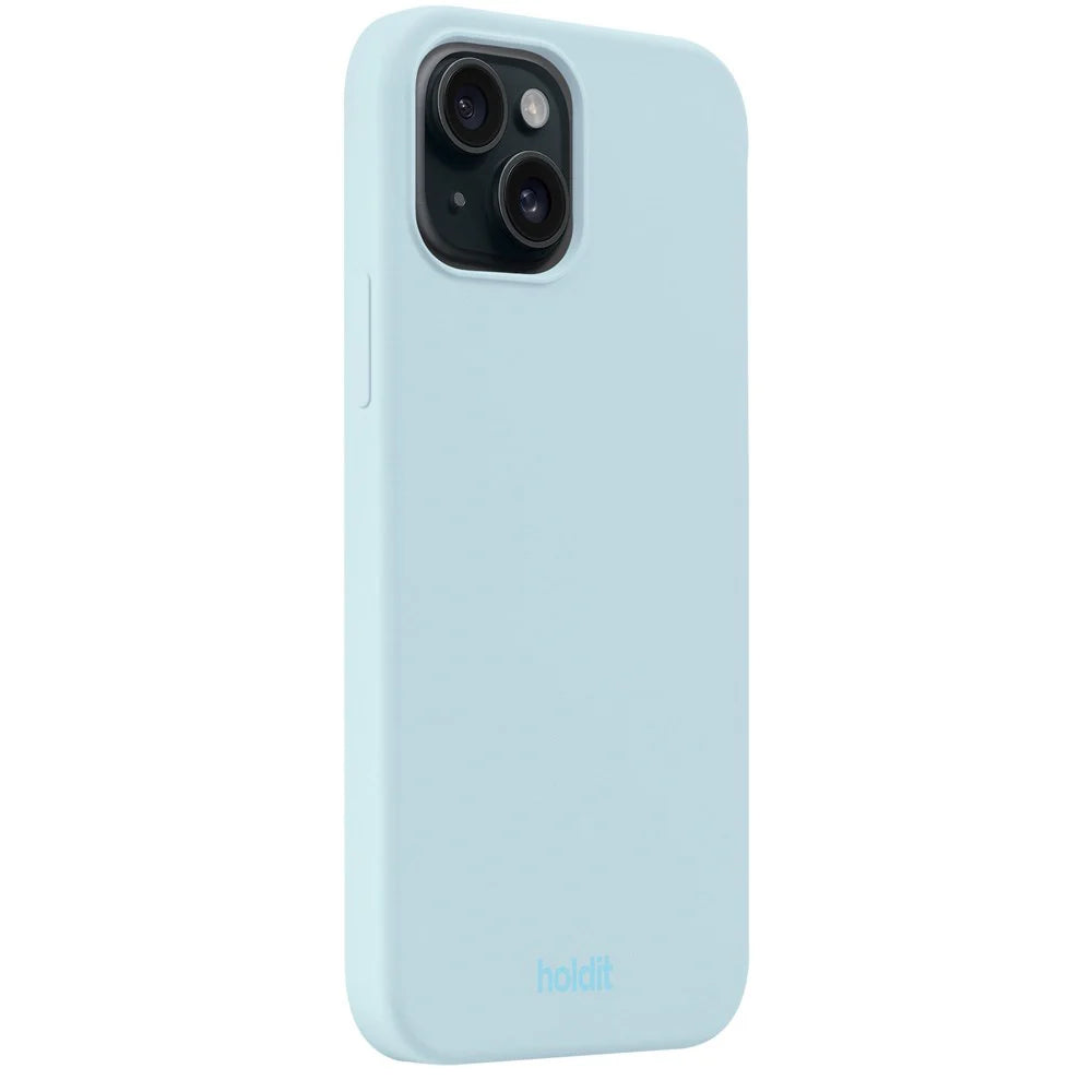 Cover til iPhone 13 / 14 - Soft Touch Silikone Case - Mineral Blue