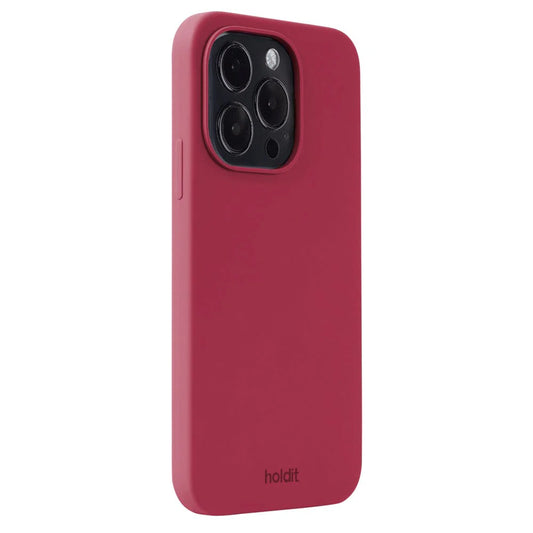 Cover til iPhone 14 Pro - Soft Touch Silikone Case - Red Velvet
