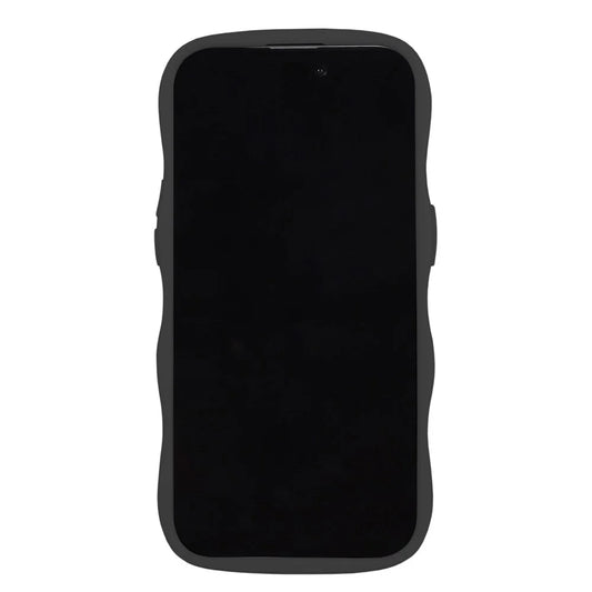 Cover til iPhone 16 Pro Max - Wavy Black Transparent