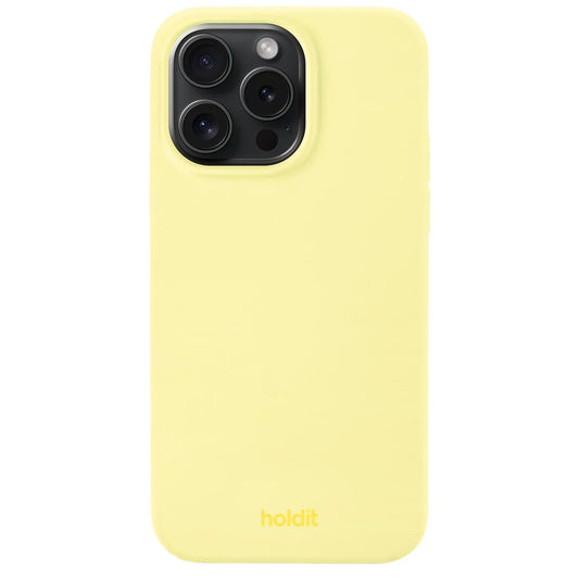 Cover til iPhone 15 Pro Max - Soft Touch Silikone Case - Lemonade