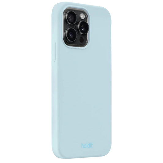 Cover til iPhone 15 Pro Max - Soft Touch Silikone Case - Mineral Blue