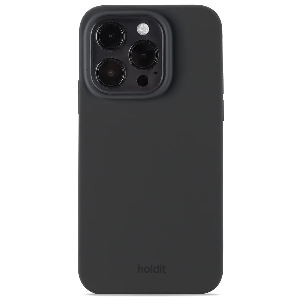 Cover til iPhone 15 Pro - Soft Touch Silikone Case - Black