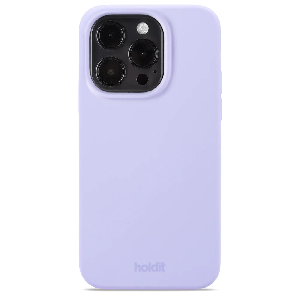 Cover til iPhone 15 Pro - Soft Touch Silikone Case - Lavendel