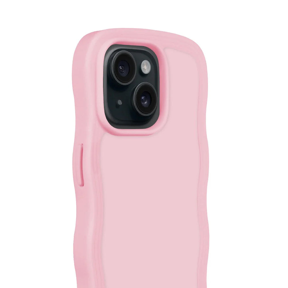 Cover til iPhone 15 / 14 / 13 - Wavy Pink