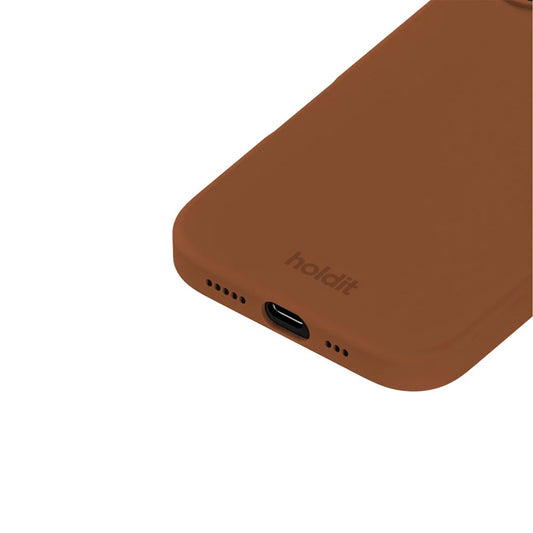 Cover til iPhone 16 - Soft Touch Silikone Case - Almond Brown