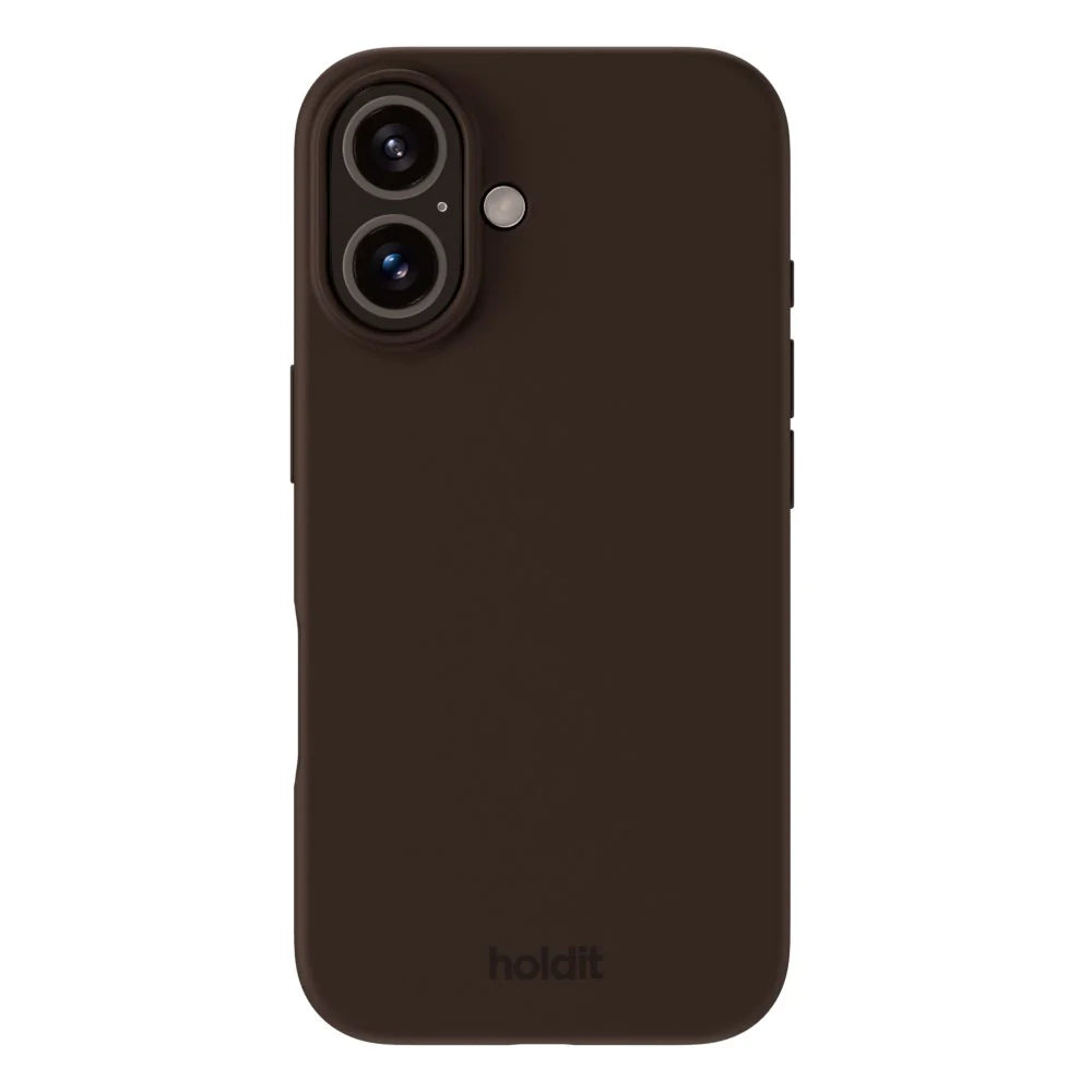 Cover til iPhone 16 - Soft Touch Silikone Case - Chocolate