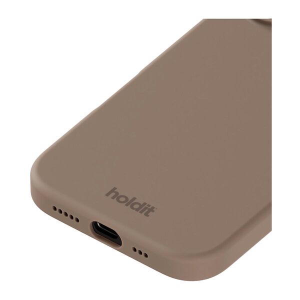 Cover til iPhone 16 - Soft Touch Silikone Case - Mocha Brown
