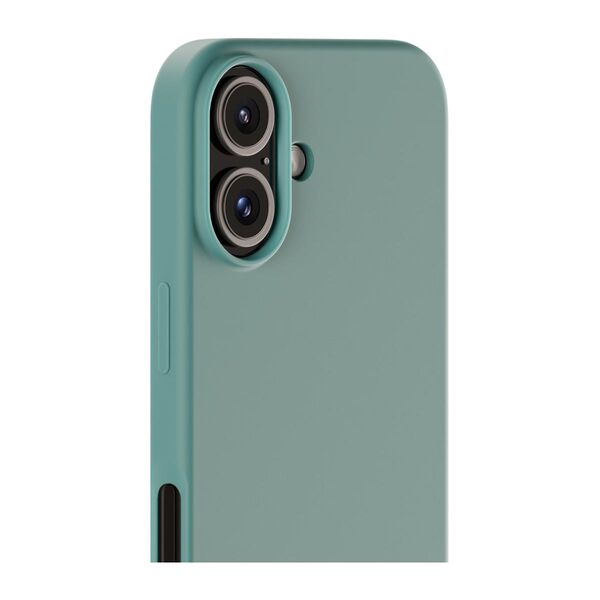 Cover til iPhone 16 - Soft Touch Silikone Case - Moss Green