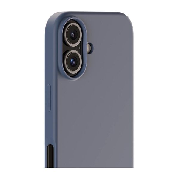 Cover til iPhone 16 - Soft Touch Silikone Case - Pacific Blue