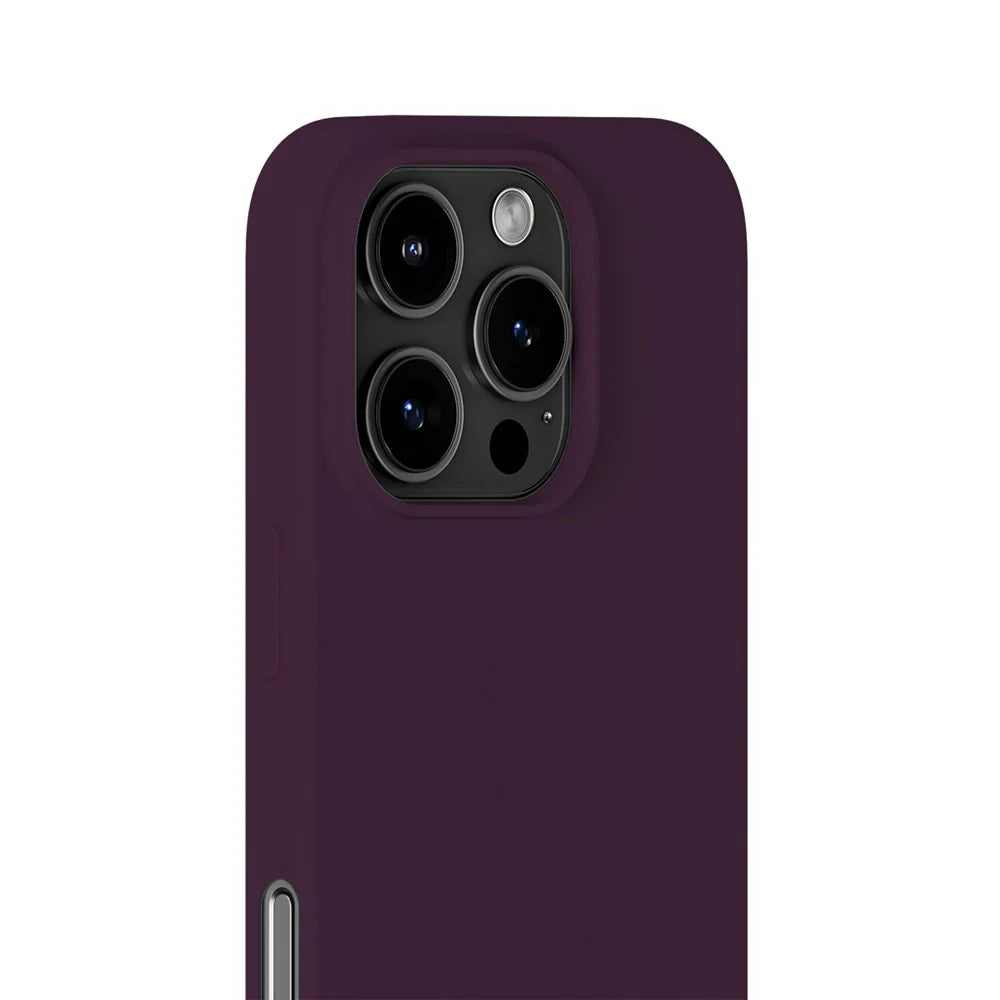 Cover til iPhone 16 Pro - Soft Touch Silikone Case - Deep Plum