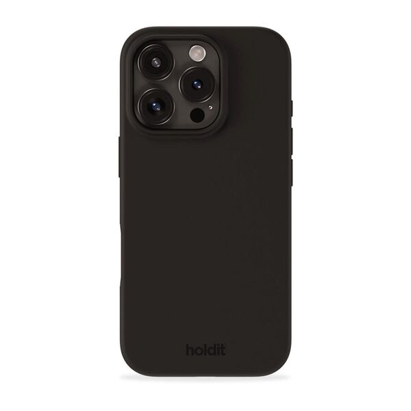 Cover til iPhone 16 Pro - Soft Touch Silikone Case - Black