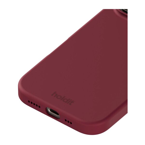 Cover til iPhone 16 Pro - Soft Touch Silikone Case - Red Velvet