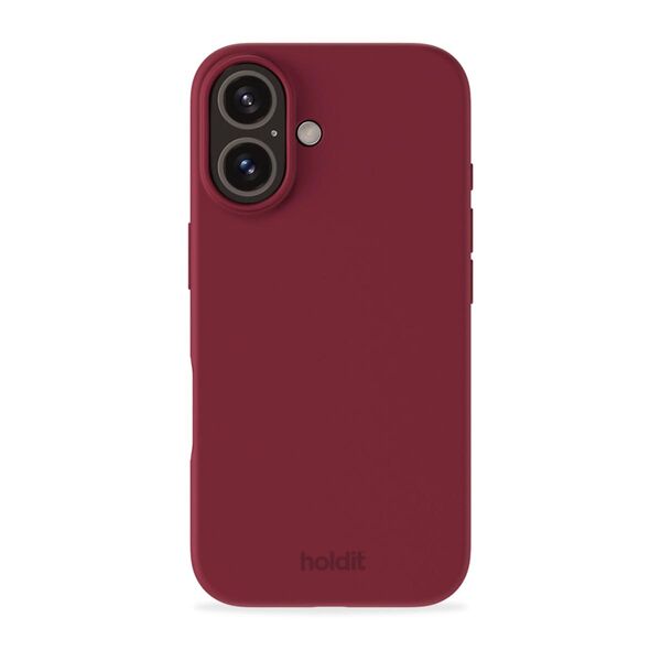 Cover til iPhone 16 - Soft Touch Silikone Case - Red Velvet