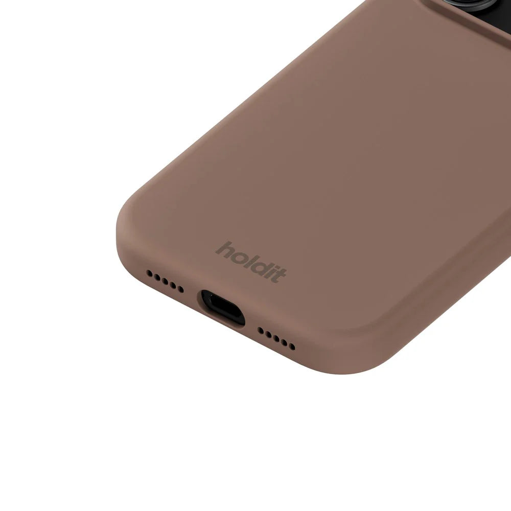 Cover til iPhone 17 Pro - Soft Touch Silikone Case - Mocha Brown