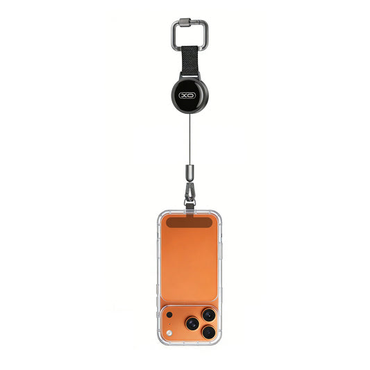 Anti-theft phone lanyard 60cm - Black - NÝTT
