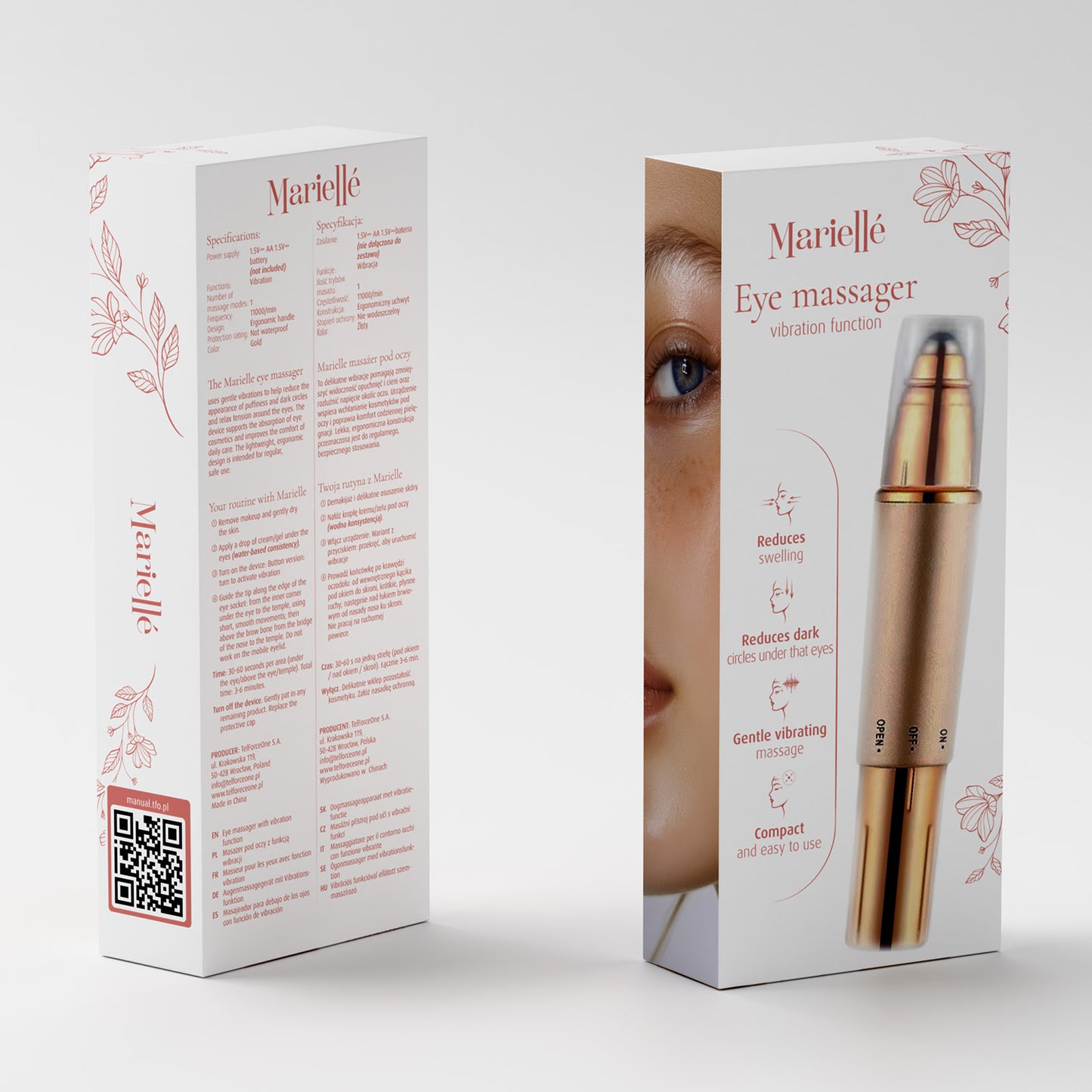 Marielle Sonic Eye Massager við vibratión - NÝTT