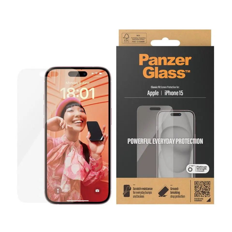 Panzerglass til iPhone 15