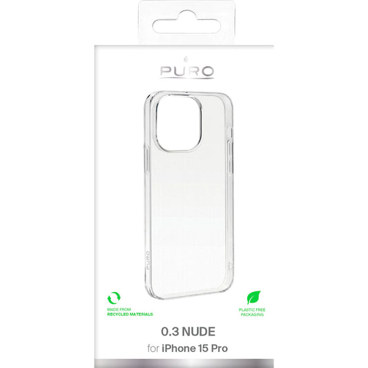 Cover til iPhone 15 Pro - Puro 0.3 transparent