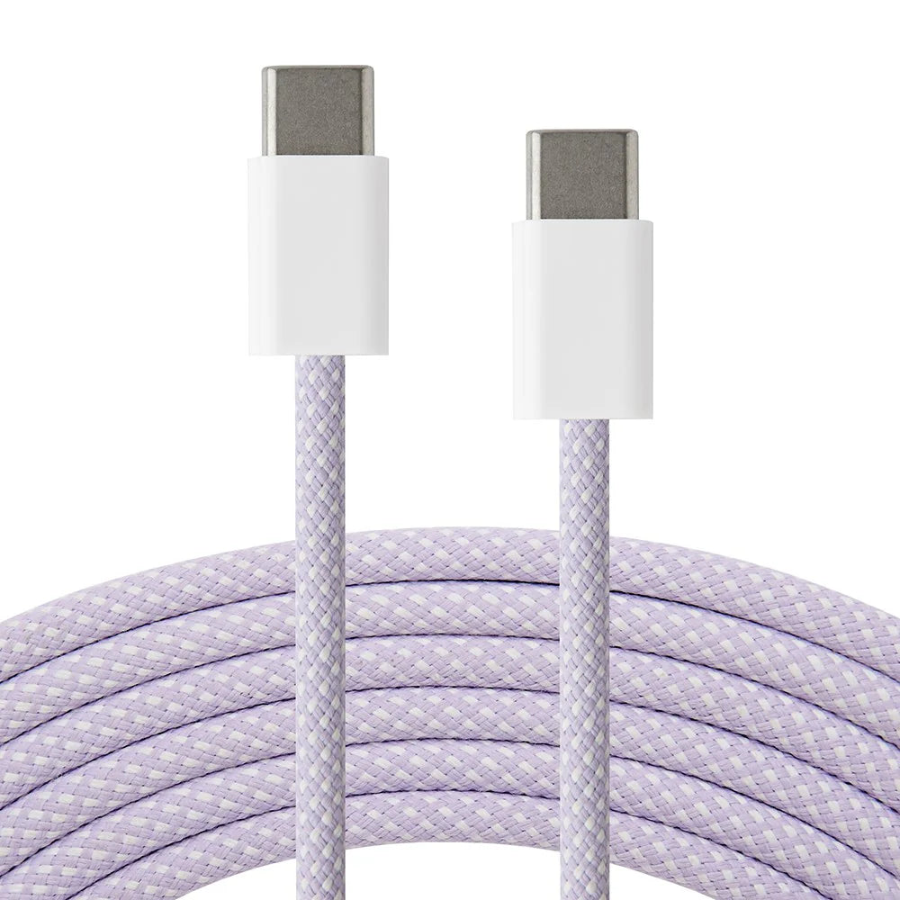 USB-C til USB-C kaðal PD 60W - 2 metrar - 7 ymiskir litir - NÝTT