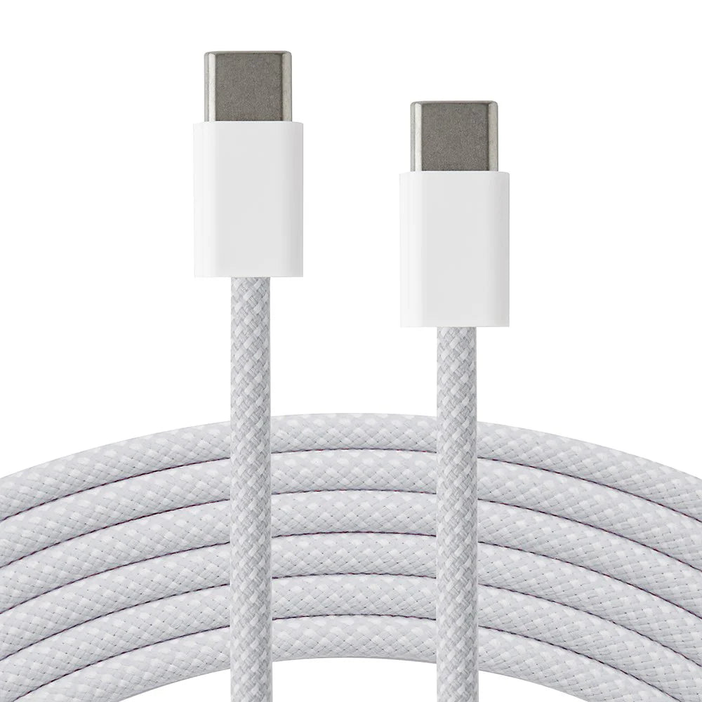 USB-C til USB-C kaðal PD 60W - 2 metrar - 7 ymiskir litir - NÝTT