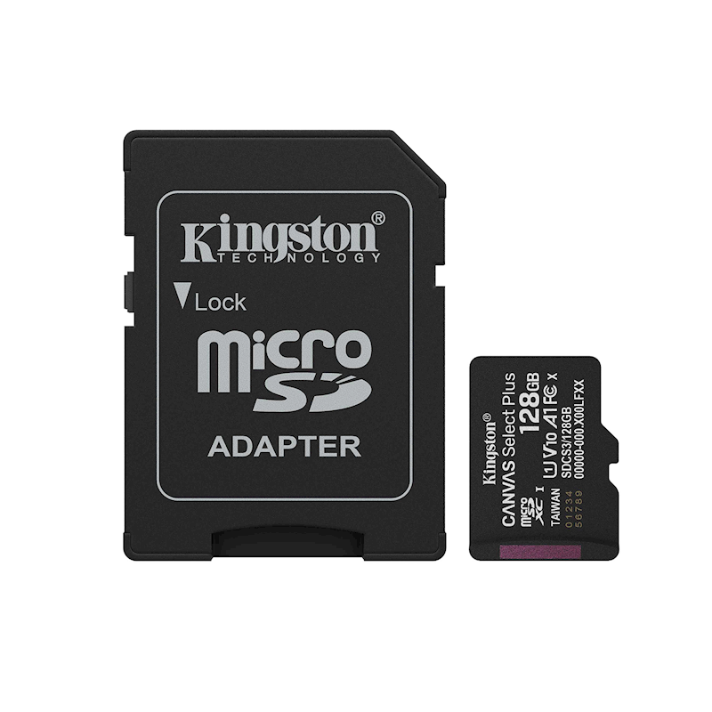 Kingston Canvas Select Plus Micro SD kort 128GB