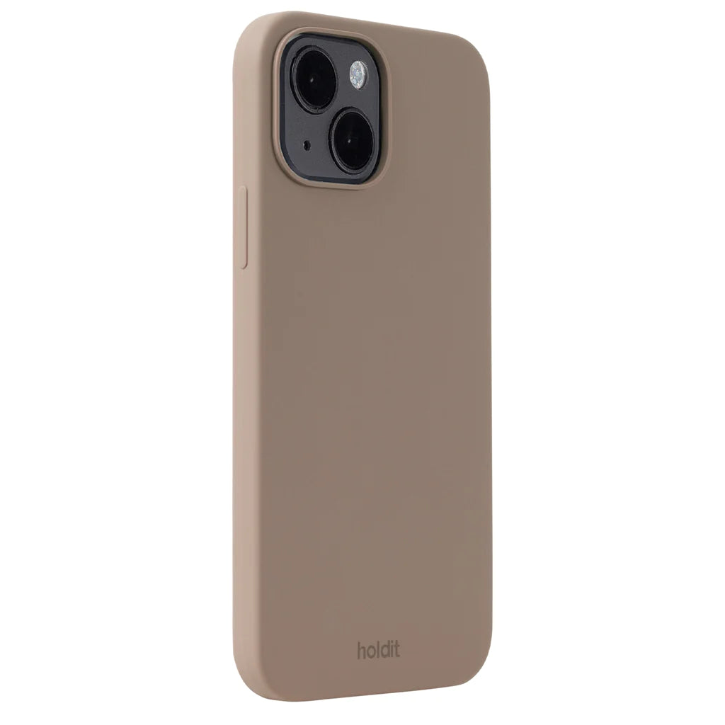 Cover til iPhone 15 - Soft Touch Silikone Case - Mocha Brown