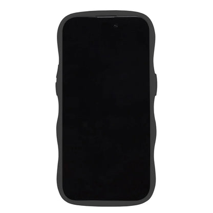 Cover til iPhone 16 Pro Max - Wavy Black Transparent