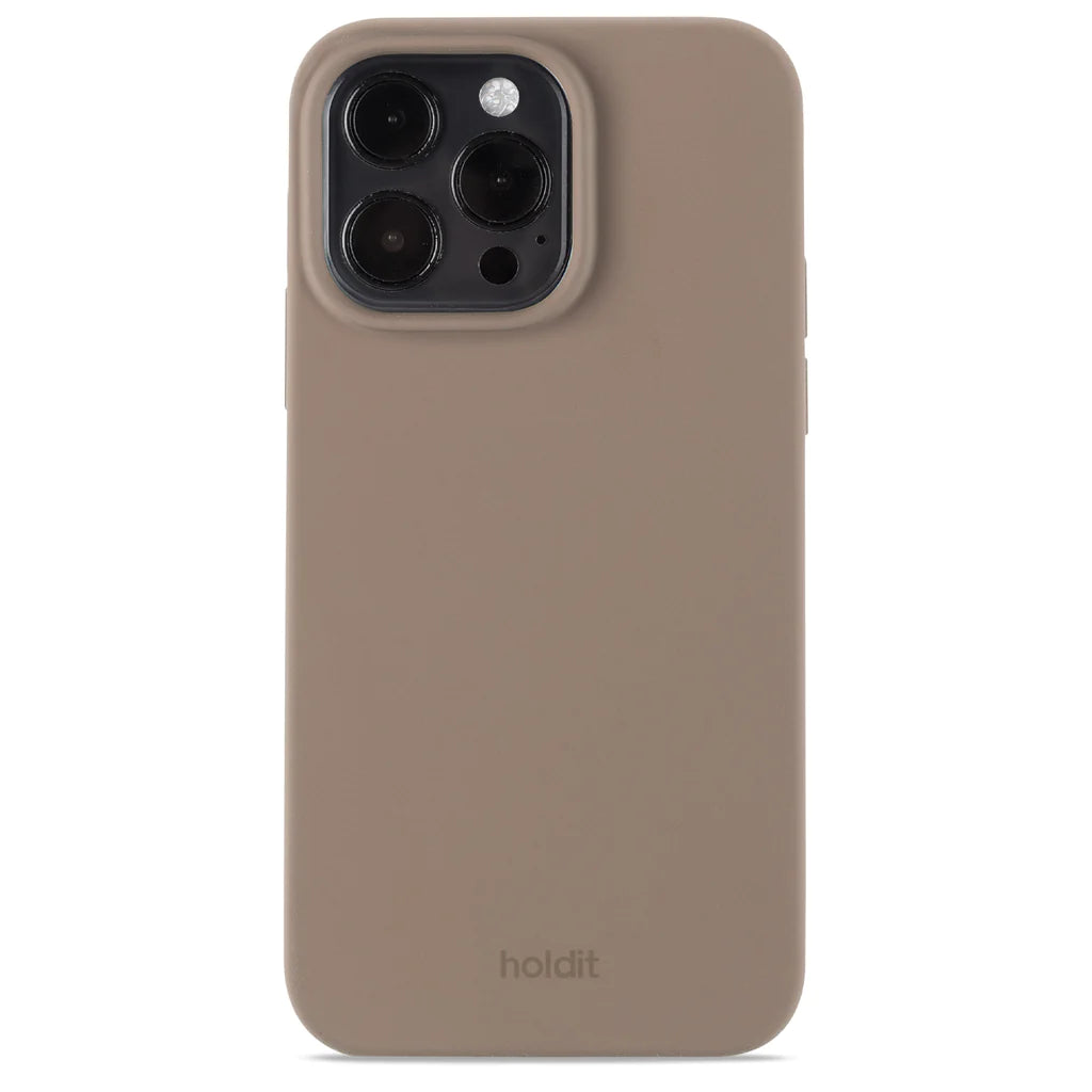Cover til iPhone 15 Pro Max - Soft Touch Silikone Case - Mocha Brown