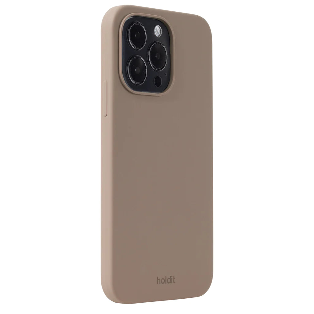Cover til iPhone 15 Pro Max - Soft Touch Silikone Case - Mocha Brown