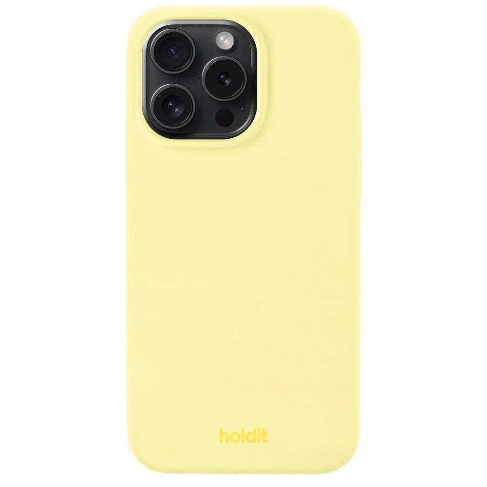 Cover til iPhone 15 Pro Max - Soft Touch Silikone Case - Lemonade