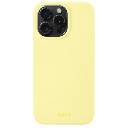 Cover til iPhone 15 Pro Max - Soft Touch Silikone Case - Lemonade