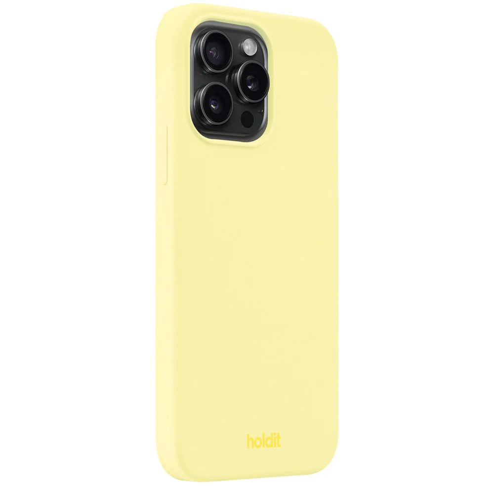 Cover til iPhone 15 Pro Max - Soft Touch Silikone Case - Lemonade