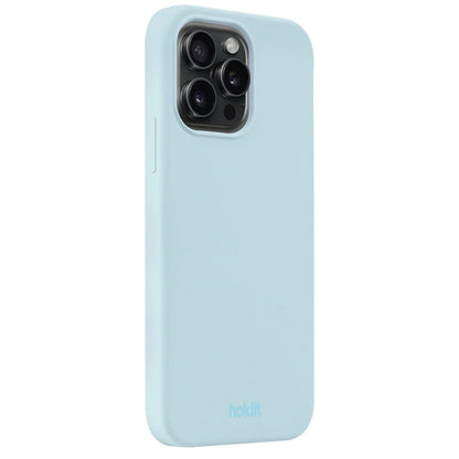 Cover til iPhone 15 Pro Max - Soft Touch Silikone Case - Mineral Blue