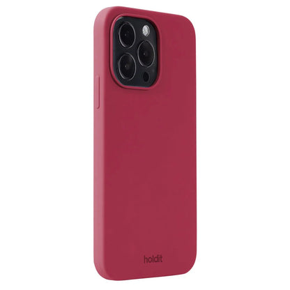 Cover til iPhone 15 Pro Max - Soft Touch Silikone Case - Red Velvet