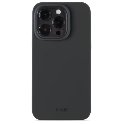 Cover til iPhone 15 Pro - Soft Touch Silikone Case - Black