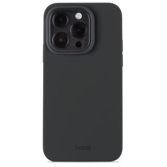 Cover til iPhone 15 Pro - Soft Touch Silikone Case - Black