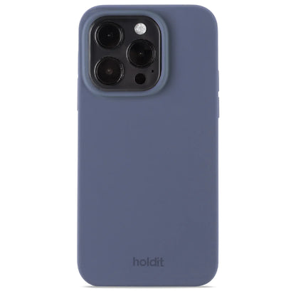 Cover til iPhone 15 Pro - Soft Touch Silikone Case - Pacific Blue