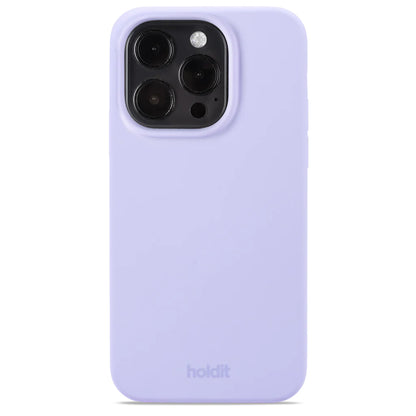 Cover til iPhone 15 Pro - Soft Touch Silikone Case - Lavendel