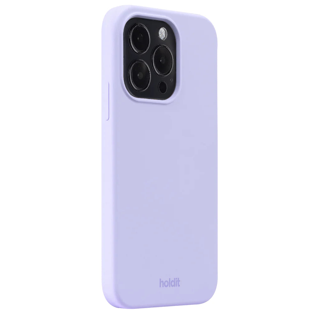 Cover til iPhone 15 Pro - Soft Touch Silikone Case - Lavendel
