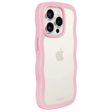 Indlæs billede til gallerivisning Cover til iPhone 15 Pro Wavy Pink Transparent
