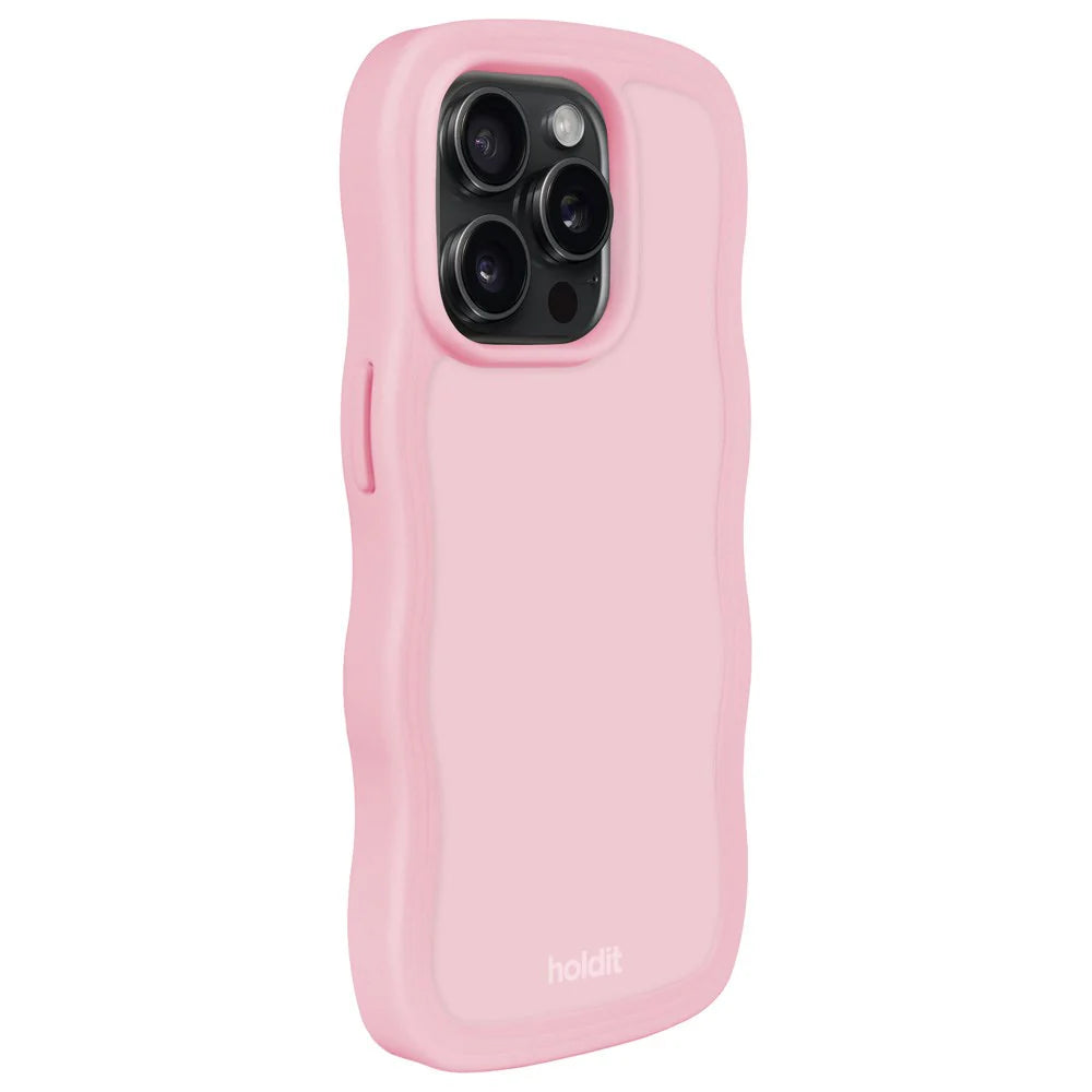 Cover til iPhone 15 Pro - Wavy Pink