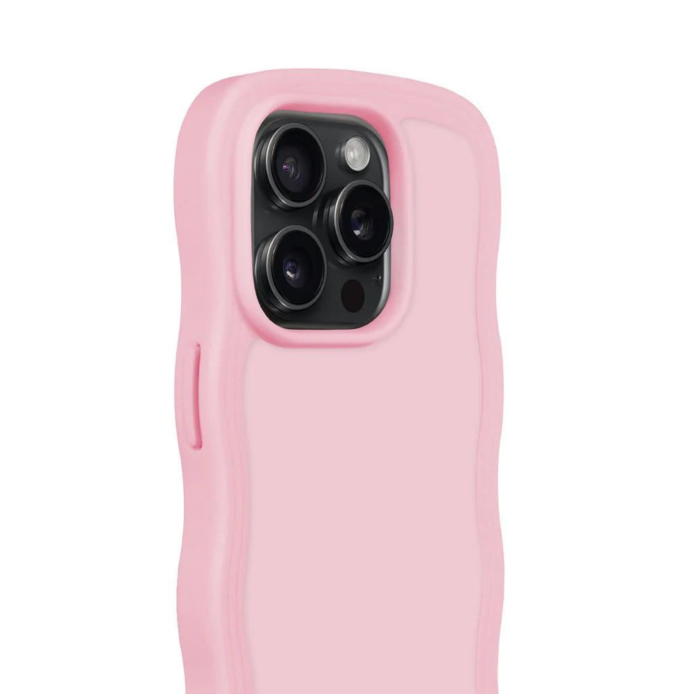 Cover til iPhone 15 Pro - Wavy Pink
