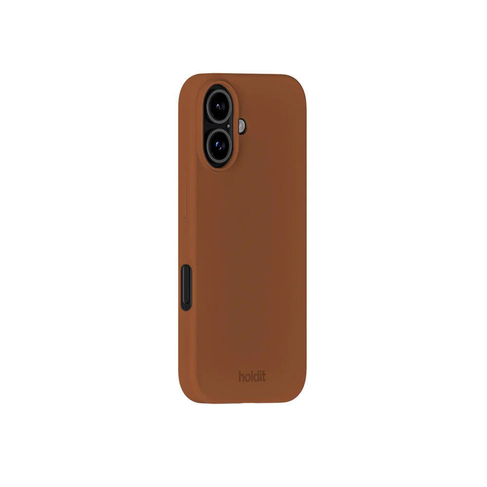Cover til iPhone 16 - Soft Touch Silikone Case - Almond Brown