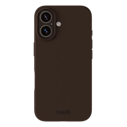 Cover til iPhone 16 - Soft Touch Silikone Case - Chocolate