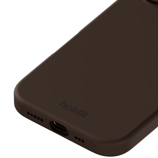 Cover til iPhone 16 - Soft Touch Silikone Case - Chocolate