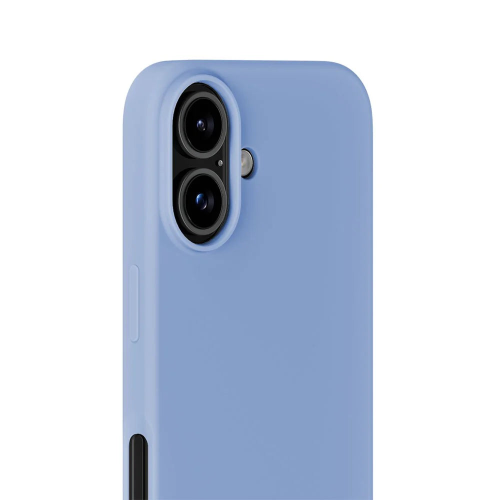 Cover til iPhone 16 - Soft Touch Silikone Case - Soft Cobalt