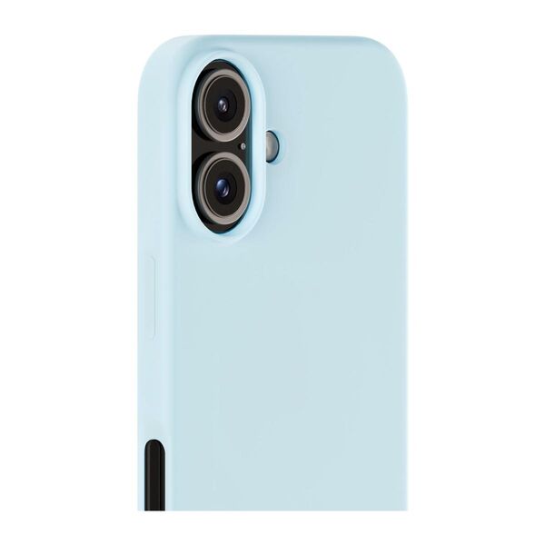 Cover til iPhone 16 - Soft Touch Silikone Case - Mineral Blue