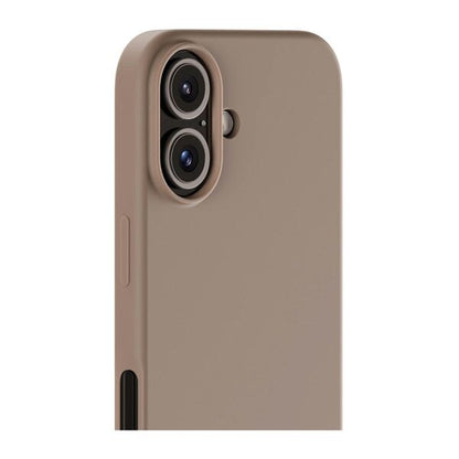Cover til iPhone 16 - Soft Touch Silikone Case - Mocha Brown