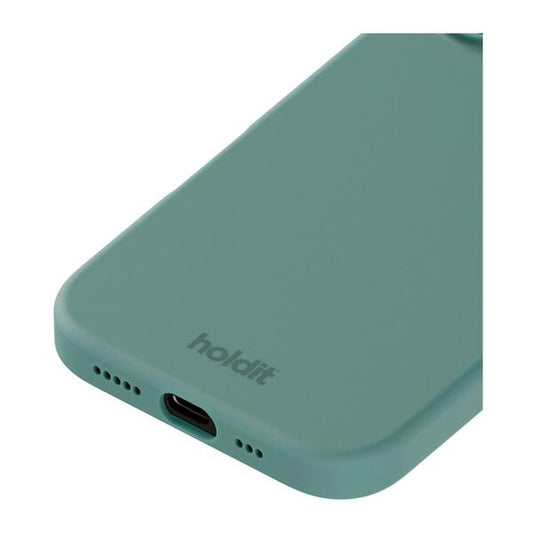 Cover til iPhone 16 - Soft Touch Silikone Case - Moss Green