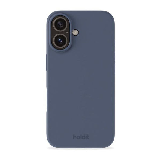 Cover til iPhone 16 - Soft Touch Silikone Case - Pacific Blue